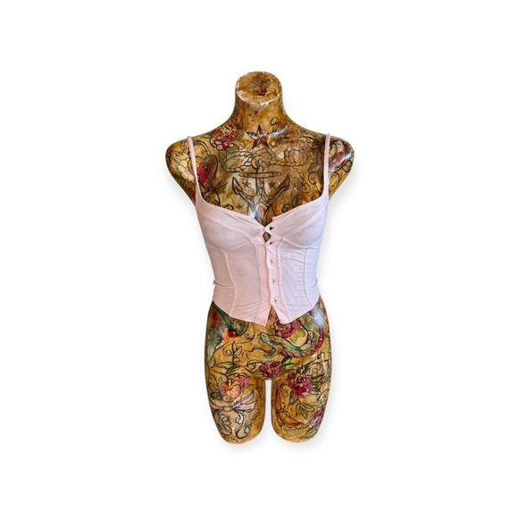 Out for under bralette pink sheer small button front - Picture 1 of 10